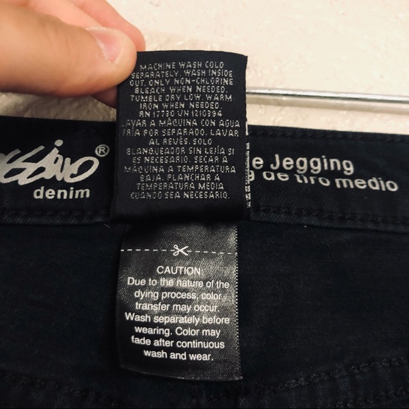 Mossimo Black Midrise Stretch Denim Jeggings 4/27S - Picture 9 of 10